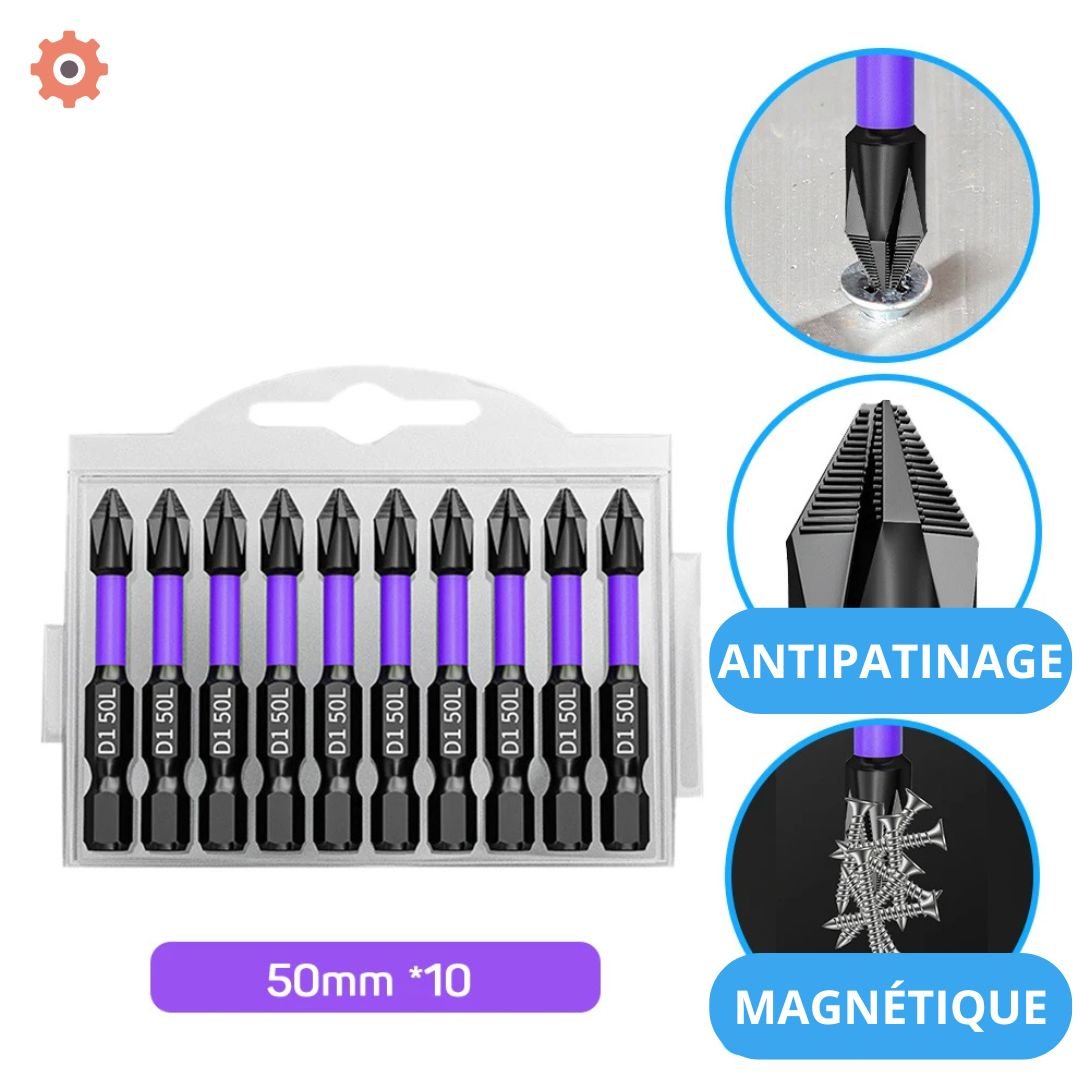 Embouts de tournevis magnétiques - DixainLife ™ - Outilletoi