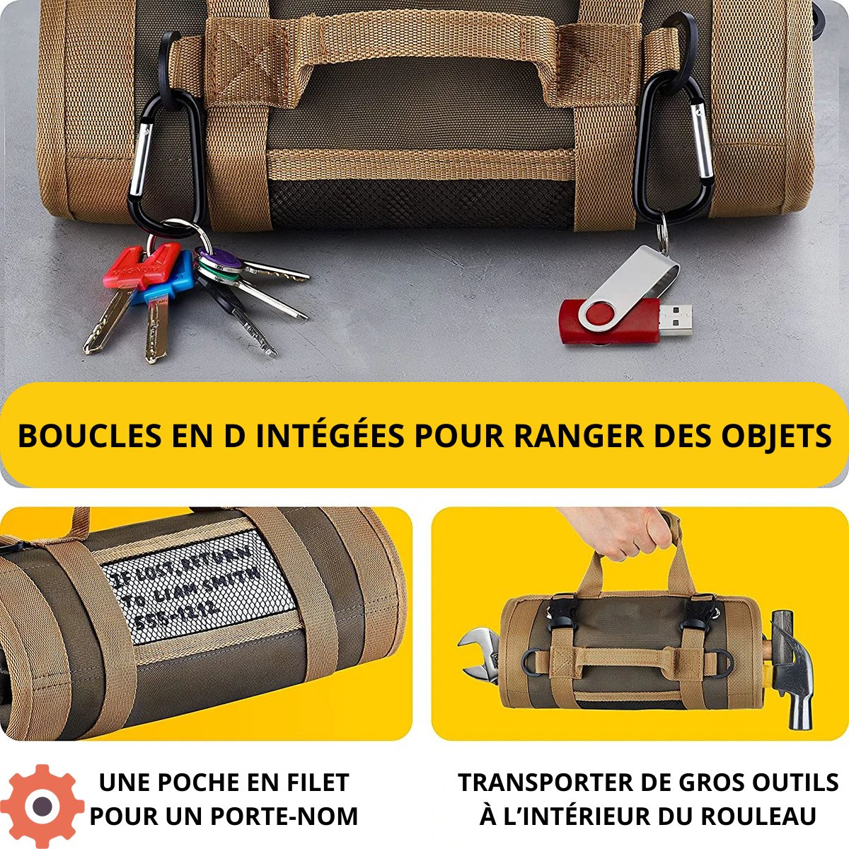 Sac à outils enroulable - Outilletoi